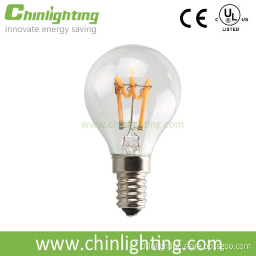 Globe light 2200k warm white color led globe flexible light filament e27 e14